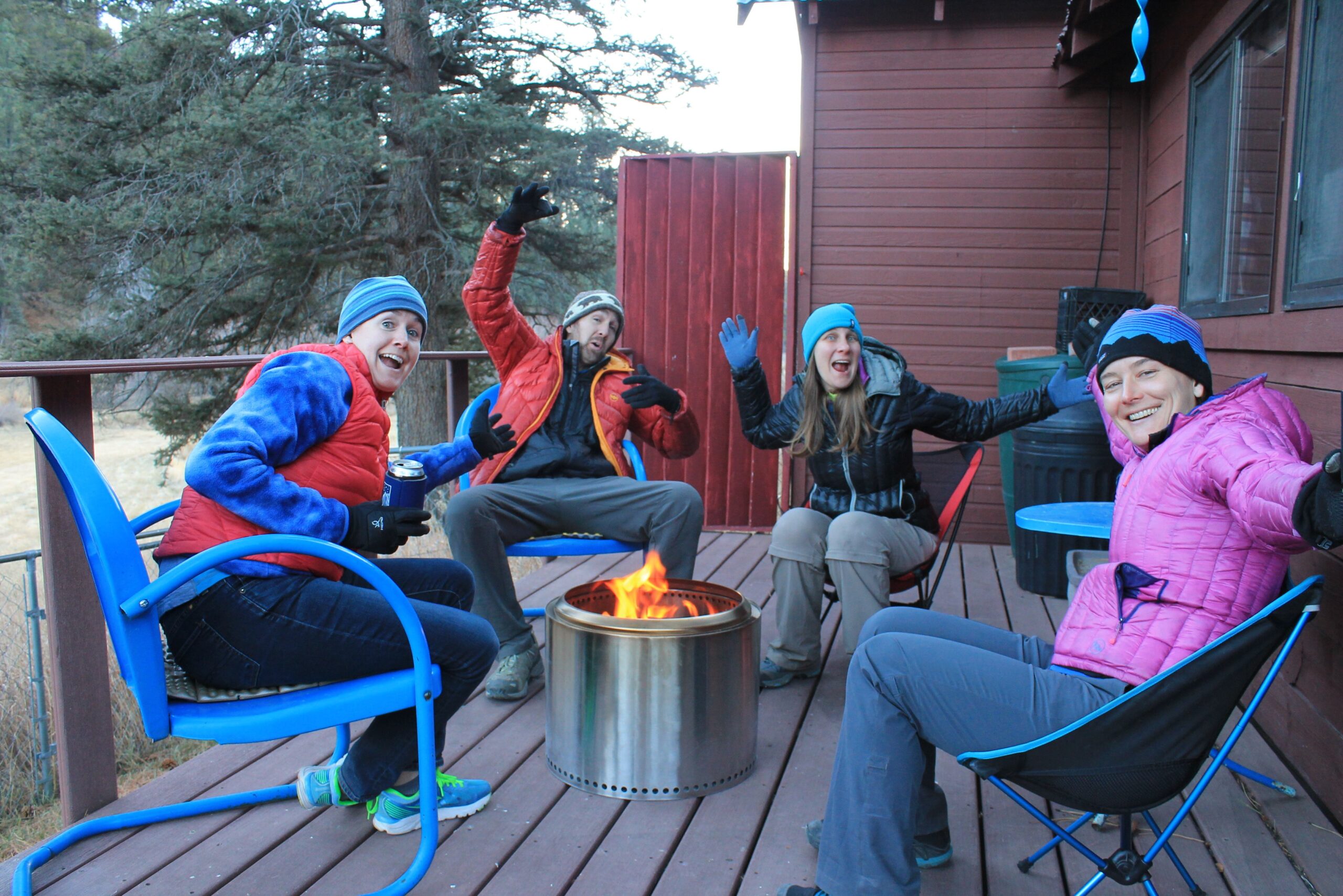 Group fire pit