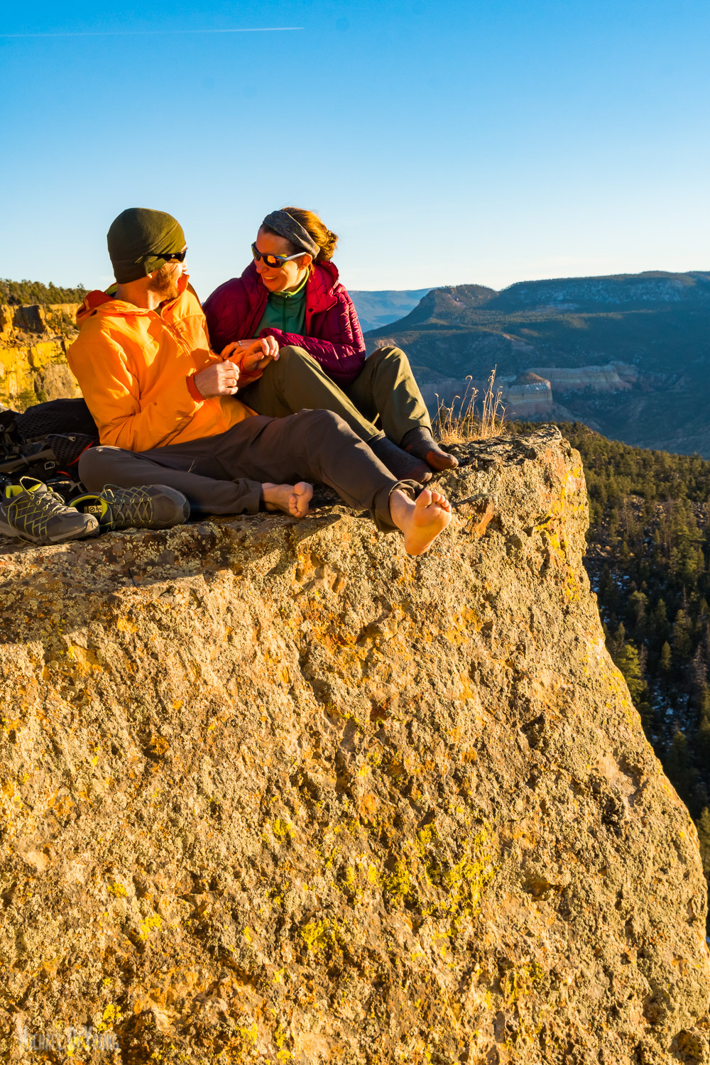 PJ hanging cliff